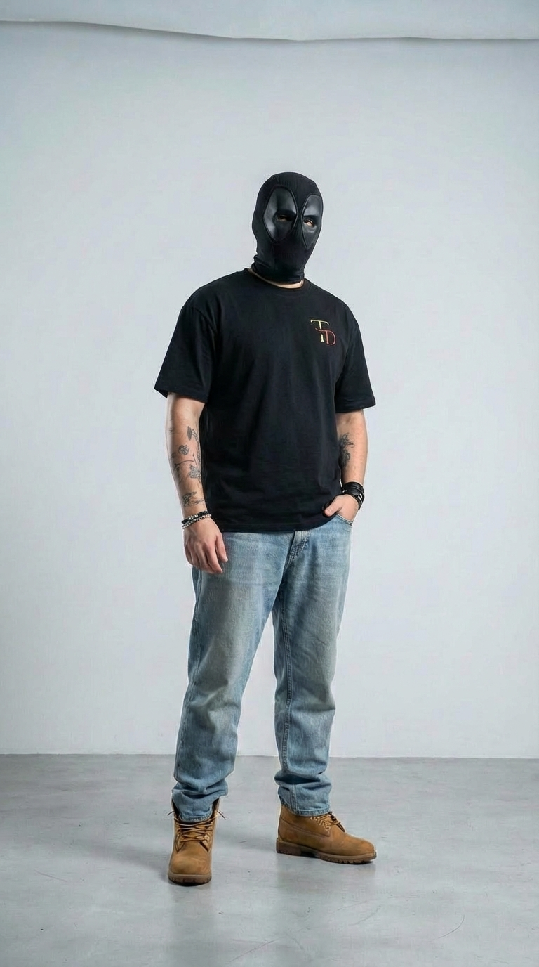 TD x MJ GOAT Oversized Backprint Tee – Black