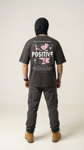 T-Shirt Oversize Streetwear “Positive” – Grafica Back Print | TD