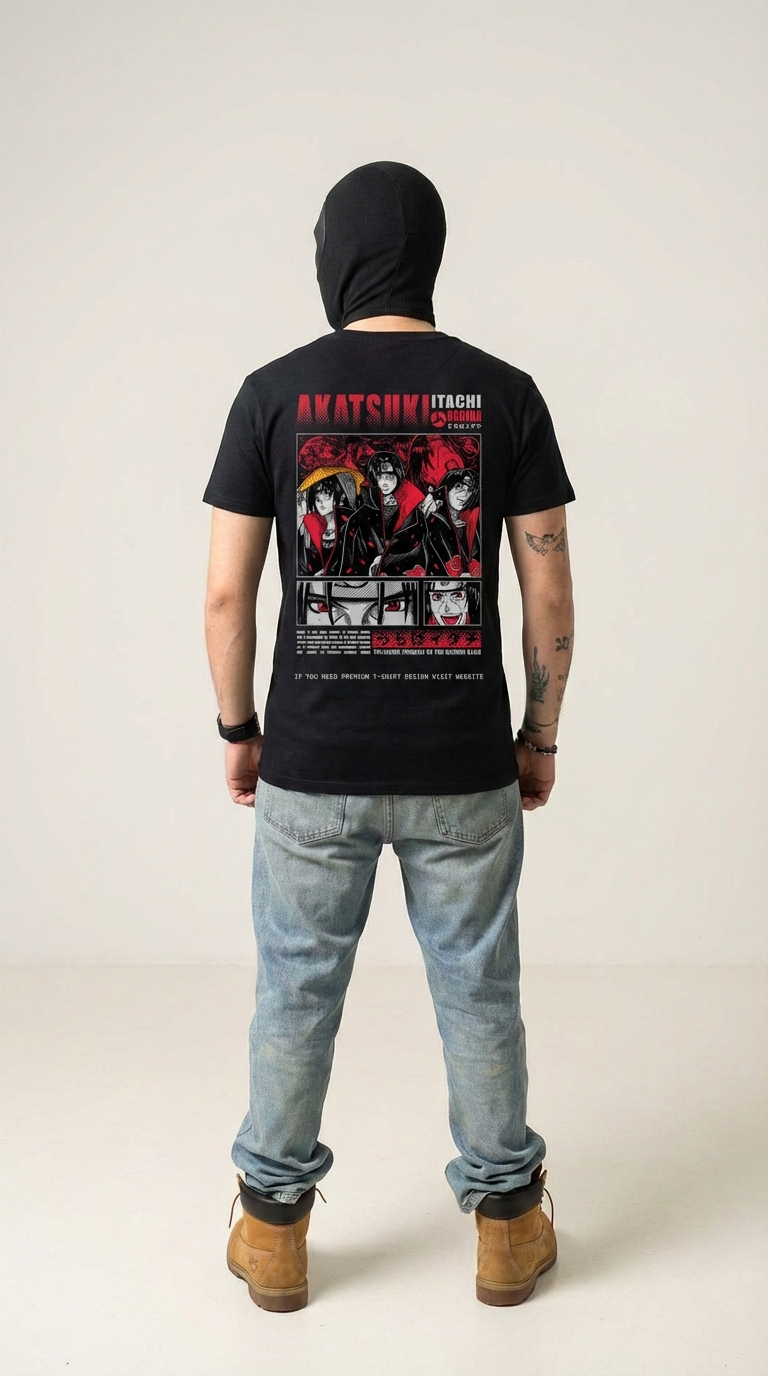 T-Shirt TD "AKATSUKI CLAN" – Red Edition Anime Streetwear